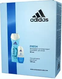 Набор для женщин Adidas 2020 Дезодорант-антиперспирант Fresh, 50 мл + Гель для душа, 250 мл