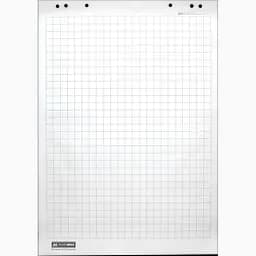 Блок паперу для фліпчартів Buromax у клітинку 64х90 см 30 шт. (BM.2299)
