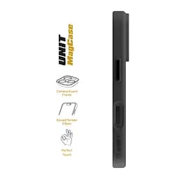 Чехол Apple iPhone 17 Pro, Unit MagSafe, черный, прозрачный, магсейф, противоударный, магнитный, панель-накладка с поддержкой MagSafe, с поддержкой беспроводной зарядки, TPU+PC, защита всего корпуса, ударопрочный, ArmorStandart (ARM87910) - мініатюра 3