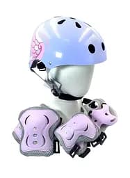 Комплект детский шлем и защита Yongkang GB24429-2009 S (5-9 л) фиолетовый крылья (G0001963)