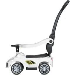 Дитяча каталка-толокар Bambi Racer M 5728L-1 з батьківською ручкою білий - мініатюра 5