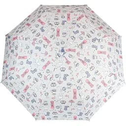 Женский складной зонтик механически Fulton серая