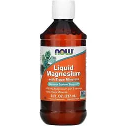Рідкий магній NOW Liquid Magnesium with Trace Minerals, 237 мл з мікроелементами