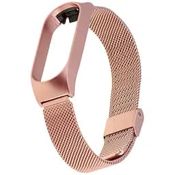 Ремешок Миланская Петля Mi Band 5/6 Розовый