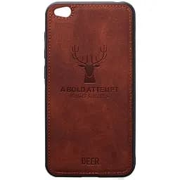 Чехол-накладка Toto Deer Shell With Leather Effect Case Xiaomi Redmi Go Brown