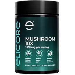 Грибной комплекс Elicore Labs Mushroom 10X, 60 вегакапсул