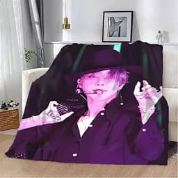 Плед плюшевий 3D на подарунок Jimin BTS №2 160х200 см