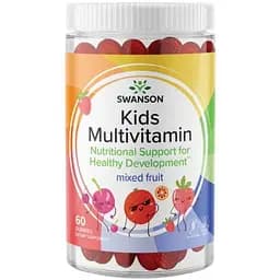 Мультивітаміни Swanson Kids Multivitamin Mixed fruit 60 цукерок