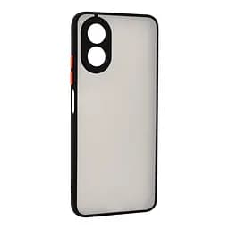Чехол-накладка для OPPO A38 4G/A18 4G, Frosted Matte, черный, противоударный чехол с защитой всего корпуса, термополиуретан TPU + поликарбонат PC, ArmorStandart (ARM72402)