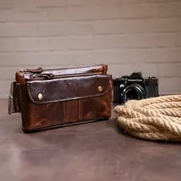Чоловіча шкіряна сумка Vintage 23х13,5х3 см sum0012712 - мініатюра 4