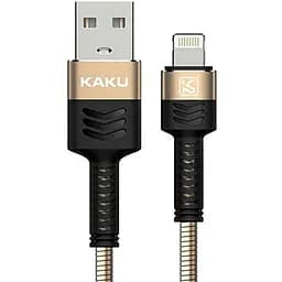 USB кабель Kaku KSC-069 USB - Lightning 1m, металева оплітка - Gold