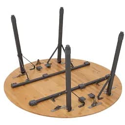 Складний стіл Bo-Camp Poundbury Round 90x90 cm Brown (1404656), Коричневий - мініатюра 8