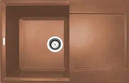 Кухонна мийка Adamant HORIZON terra-cotta 780x495x230 мм, з крилом 78 см - мініатюра 1