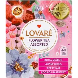 Чай Lovare Flower tea Assorted 4 види 48 г (32 шт. 1.5 г) (891548) - мініатюра 3