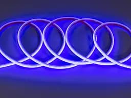 Светодиодная лента 220в, 320 шт/м, герметичная, 10мм, голубой