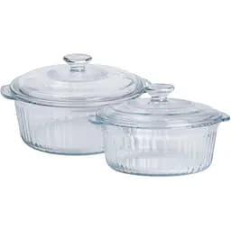 Набор кастрюль Yiwu из боросиликатного стекла 1,5/2,3 л HP-34-26