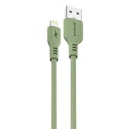 Кабель Proove Rebirth USB to Lightning 2.4A (1m) green