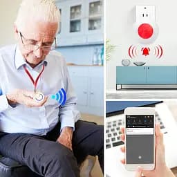 Wifi кнопка SOS для літніх та хворих людей для екстреного виклику допомоги Nectronix SS01, додаток Tuya Smart (100797) - мініатюра 3