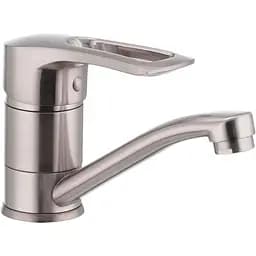 Смеситель для умывальника Haiba Hansberg 004 из нержавеющей стали излив 15 см (HB0190)