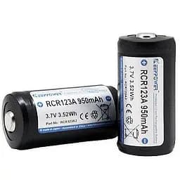 Акумулятор із захистом 16340 Keeppower 123 RCR123A 950mAh 3.7V - мініатюра 3