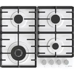 Варочная панель Gorenje газовая, 60 см, чугун, белый