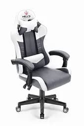 Комп'ютерне крісло Hell's Chair HC-1004 White-Grey (тканина) - мініатюра 8
