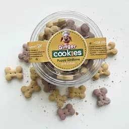 Ласощі для собак Печиво Ginger Cookies Puppy GinBone 130 г  - мініатюра 2