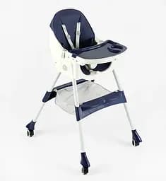 Стільчик для годування FR-20516 Toti сталева конструкція, матеріал тканини PU, 4 колеса, в коробці (6989241360026)