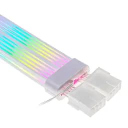 Кабель для ПК Qube RGB 12+4Pin to 2*8Pin VGA, White - мініатюра 6