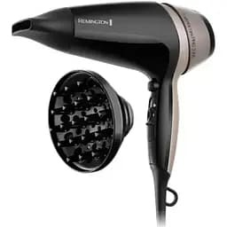 Фен Remington D5715, Black, 2100W, 2 швидкості, 3 режими, іонізація, дифузор, концентратор, DC двигун
