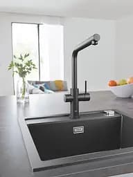 Кухонна мийка Grohe K700 із композиту 31651AP0, Чорний матовий - мініатюра 2