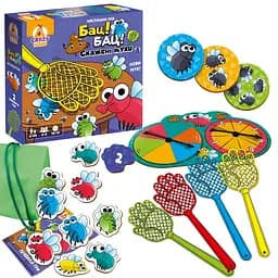 Гра настільна Vladi Toys, розважальна, Бац! Бац! Скажені мухи, VT8055-37