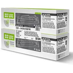 Картридж HP 35A/36A (CB435A/CB436A), Black, LJ P1005/P1006/P1505, 1500 стор, ColorWay, Dual Pack (CW-H435/436FM)