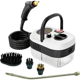 Багатофункціональний пароочисник Steam Cleaner 2500W бак 900 мл з набором насадок 10 в 1  Білий/Чорний