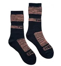 Женские зимние носки "Термо" черно-оранжевые 221003