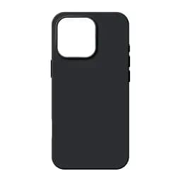 Силиконовый чехол для Apple iPhone 16 Pro, ICON2 Case, черный, противоударный, панель, защита всего корпуса, матовая поверхность Soft Touch, выступает над дисплеем, совместим с защитными стеклами и пленками, с микрофиброй, ArmorStandart (ARM78631)