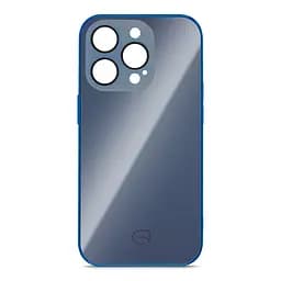 Чехол панель-накладка для Apple iPhone 14 Pro, Replica MagSafe, синий, противоударный защитный чехол с магнитным кольцом MagSafe, защита всего корпуса, TPU+PC, зеркальный, выступающий бортик вокруг экрана, ArmorStandart (ARM76203)
