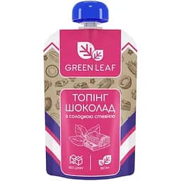 Шоколадный топинг Green Leaf со сладкой стевией 90 г