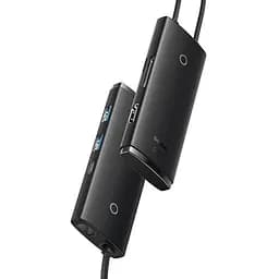 USB-Хаб Baseus USB-Hub Lite Series 6-Port Type-C HUB Docking Station (Type-C to HDMI+USB3.0*2+Type-C Data+SD (WKQX050001) - мініатюра 2
