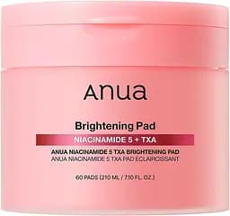 Освітлювальні тонер-педи з ніацинамідом 60 шт Anua Niacinamide 5 TXA Brightening Pad