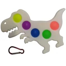 Іграшка Симпл Дімпл Динозавр білий антистрес 12x19 см 5 пупирок