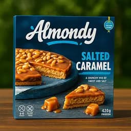 Мигдальний торт Almond Almondy солона карамель 420 г  - мініатюра 1