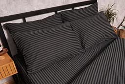 Набір наволочок Moon&Star Бязь Gold Люкс Gray Stripe 70х70 см 2 шт - мініатюра 3