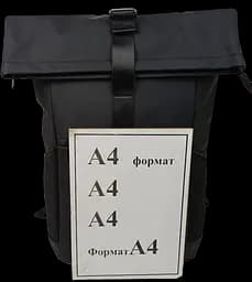 Прогумований молодіжний рюкзак 18L Rolltop-Rucksack чорний LS sum0028840 - мініатюра 9