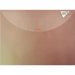 Папка-конверт Yes А4 Fusion на кнопці димчасто-рожева (492292)