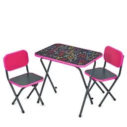 Детский Столик Alphabet Alphabet Малиновый, складной, столешница 60 х 40 см