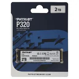 Накопичувач SSD M.2 Patriot P320 2TB NVMe 2280 Gen3.0 x4 3D TLC (P320P2TBM28) - мініатюра 2