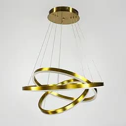 Подвесная люстра в латунном корпусе на три кольца 60, 50 и 40 см Ст. MJ 93-600+500+400 AB | Line F