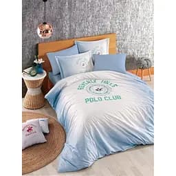 Комплект постельного белья Beverly Hills Polo Club Евро Синий 000165542