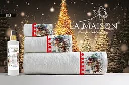 Подарунковий набір рушників з парфумом La Maison Hola pbe0051111 - мініатюра 4